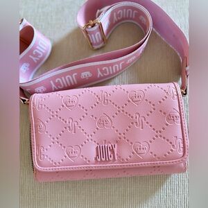 Juicy Couture Embossed Pink Shoulder Bag